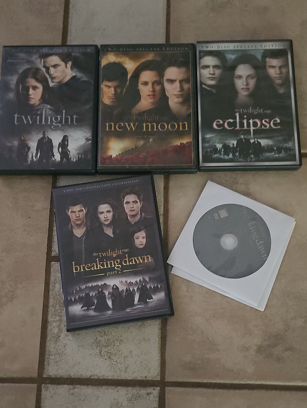 Twilight Saga Movie DVD Collection - Black